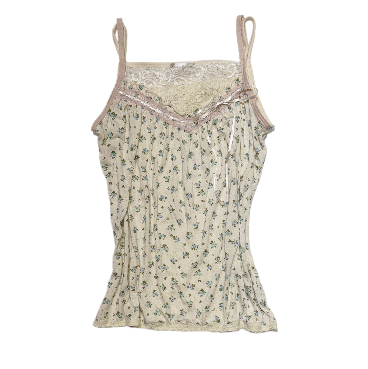 Floral lace tank