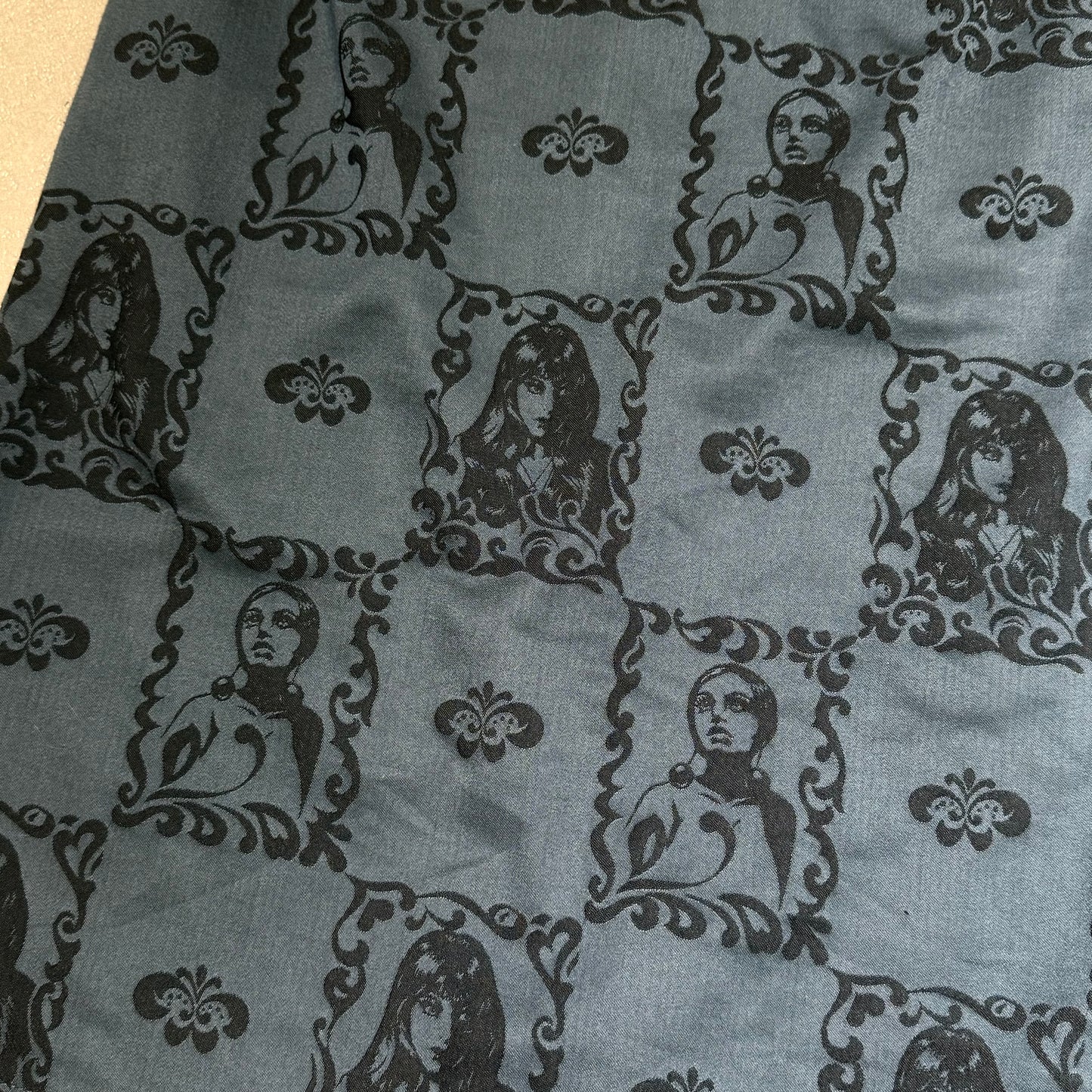 Michel Klein portrait patterned jacquard skirt