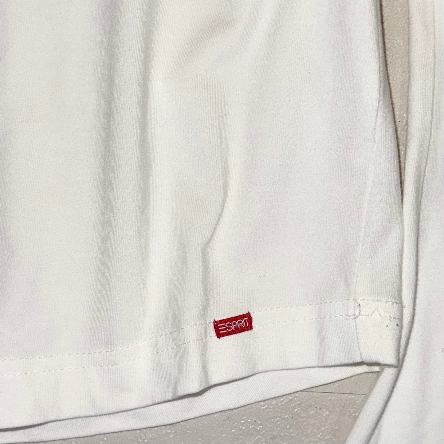 Esprit embroidered dragon white long sleeve