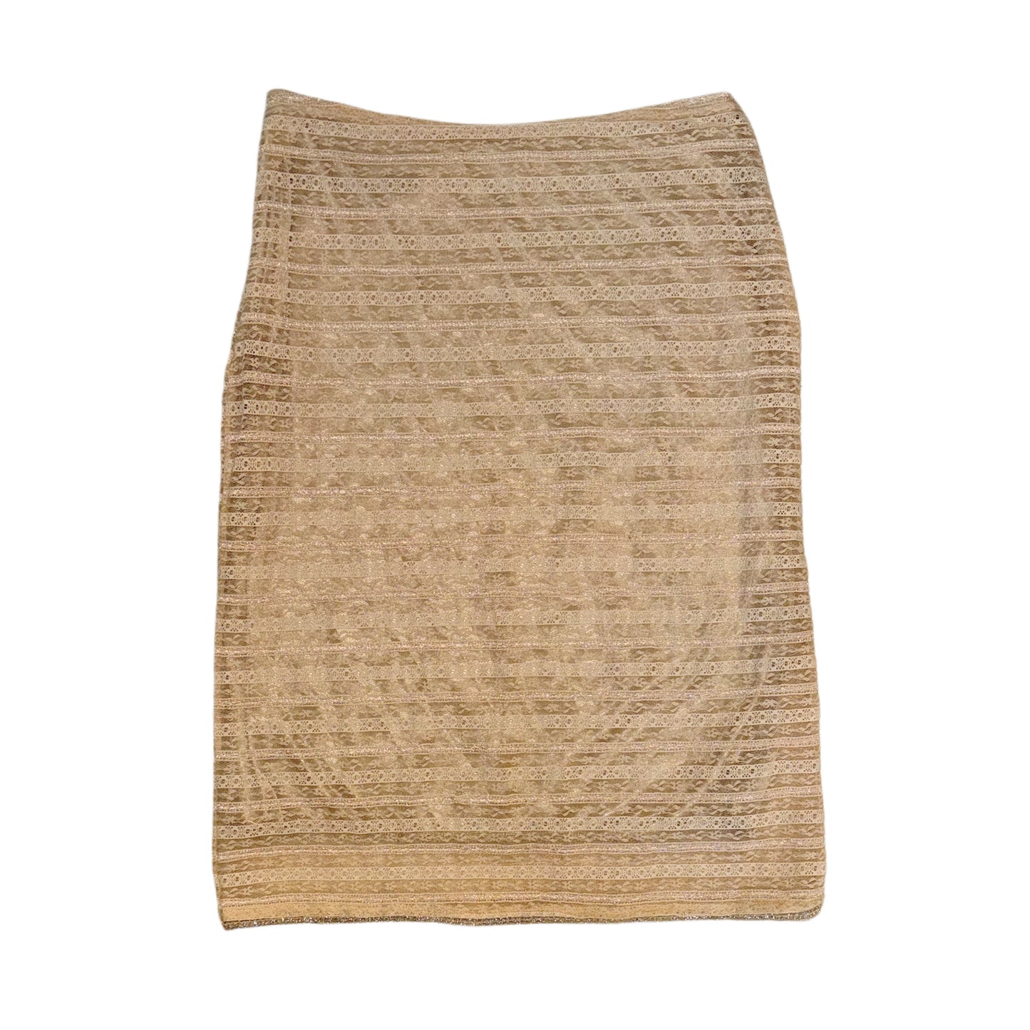 Beige lace skirt