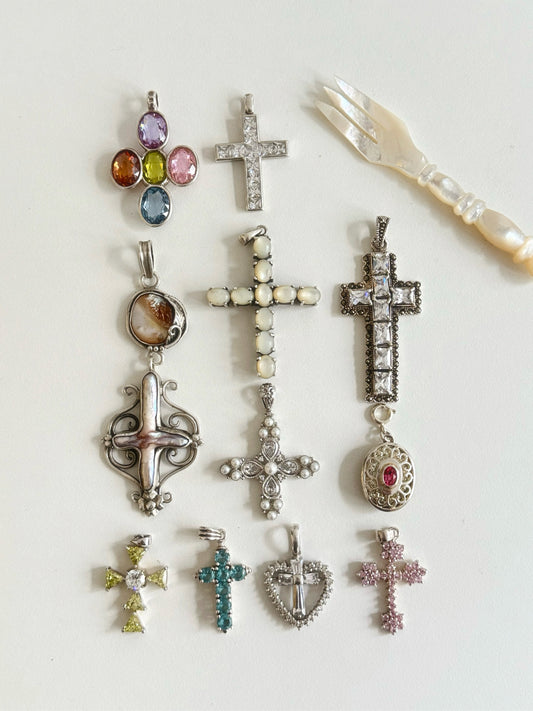 Vintage cross necklaces