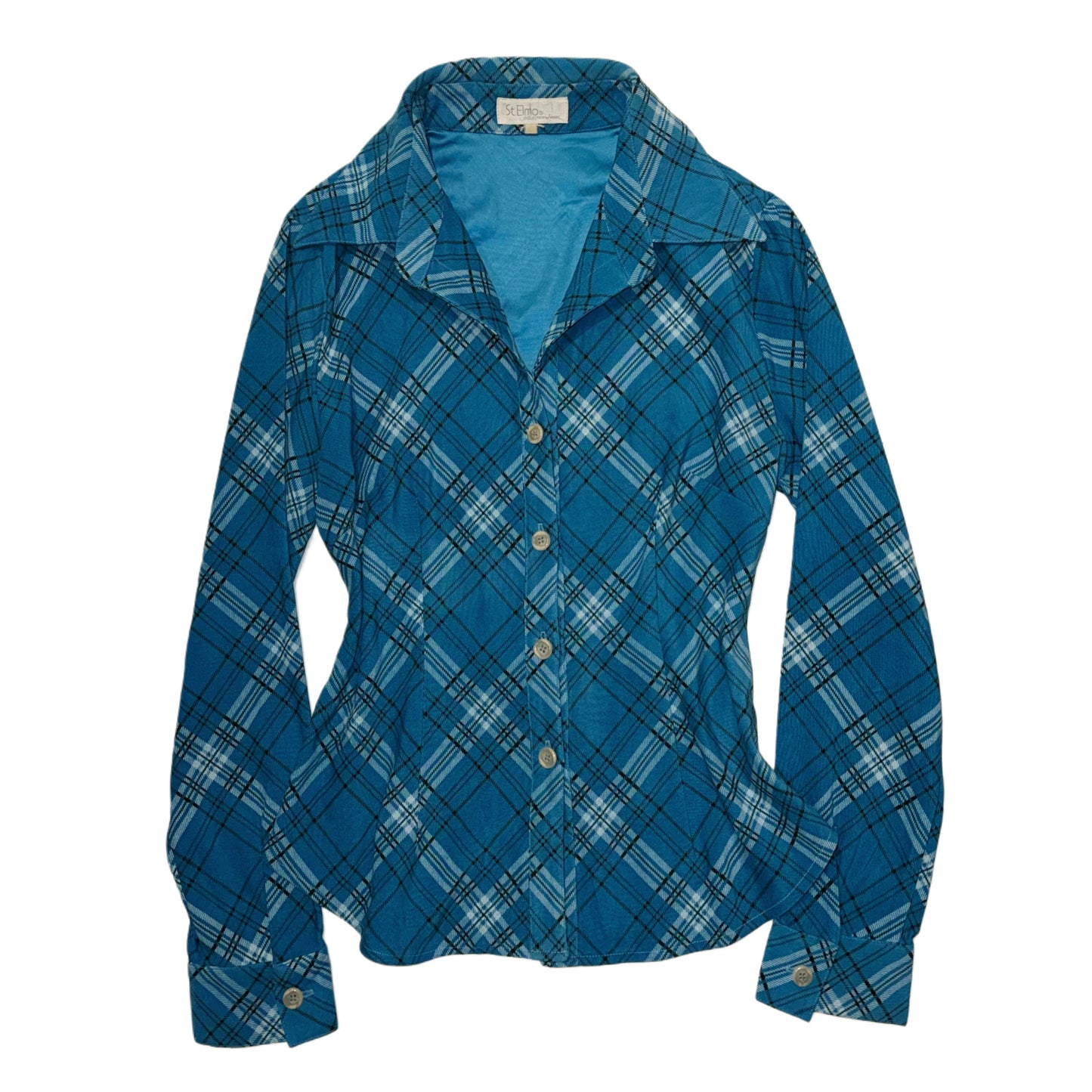 Blue check shirt