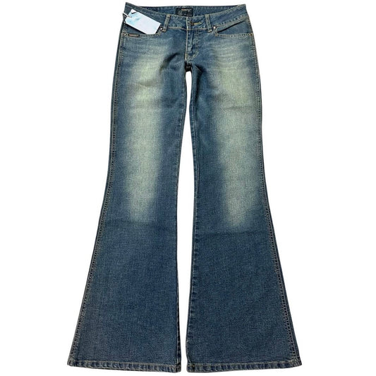 Faded low waist jeans