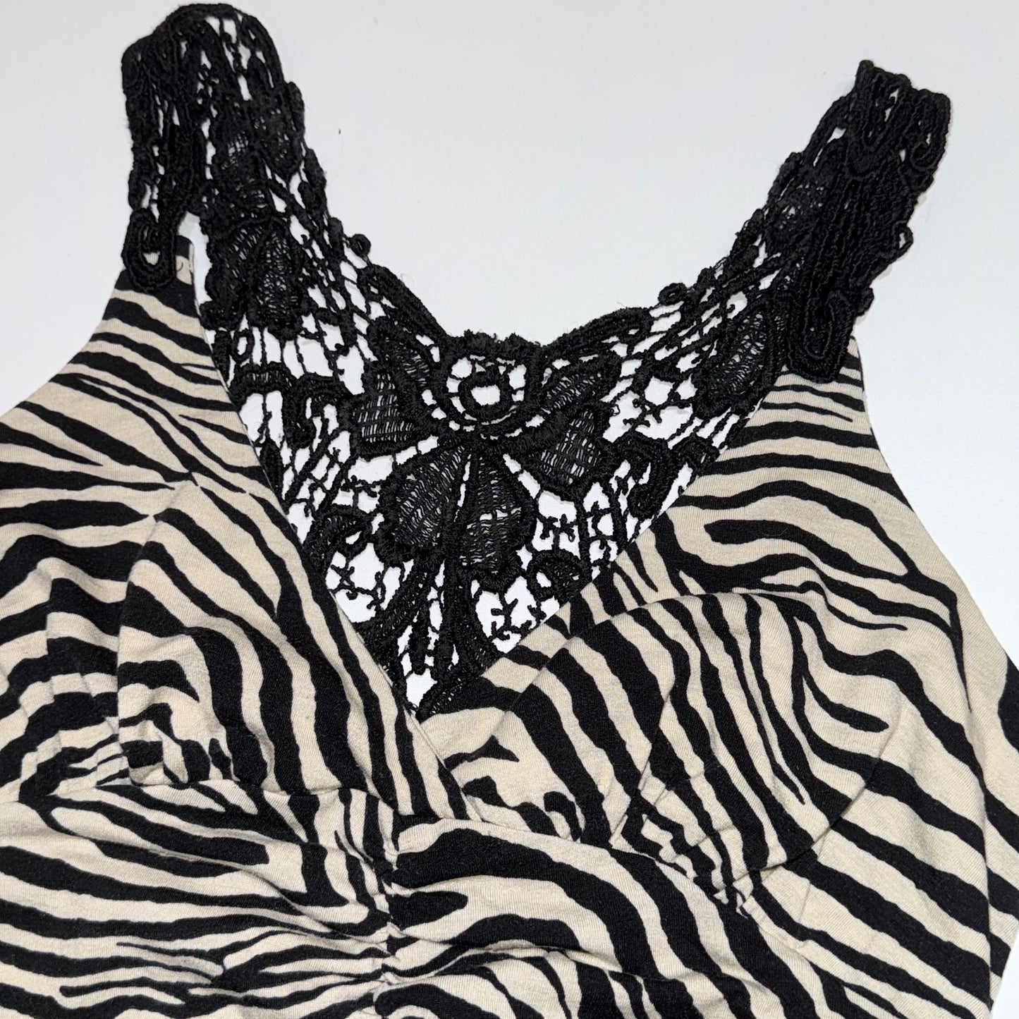 Zebra lace top