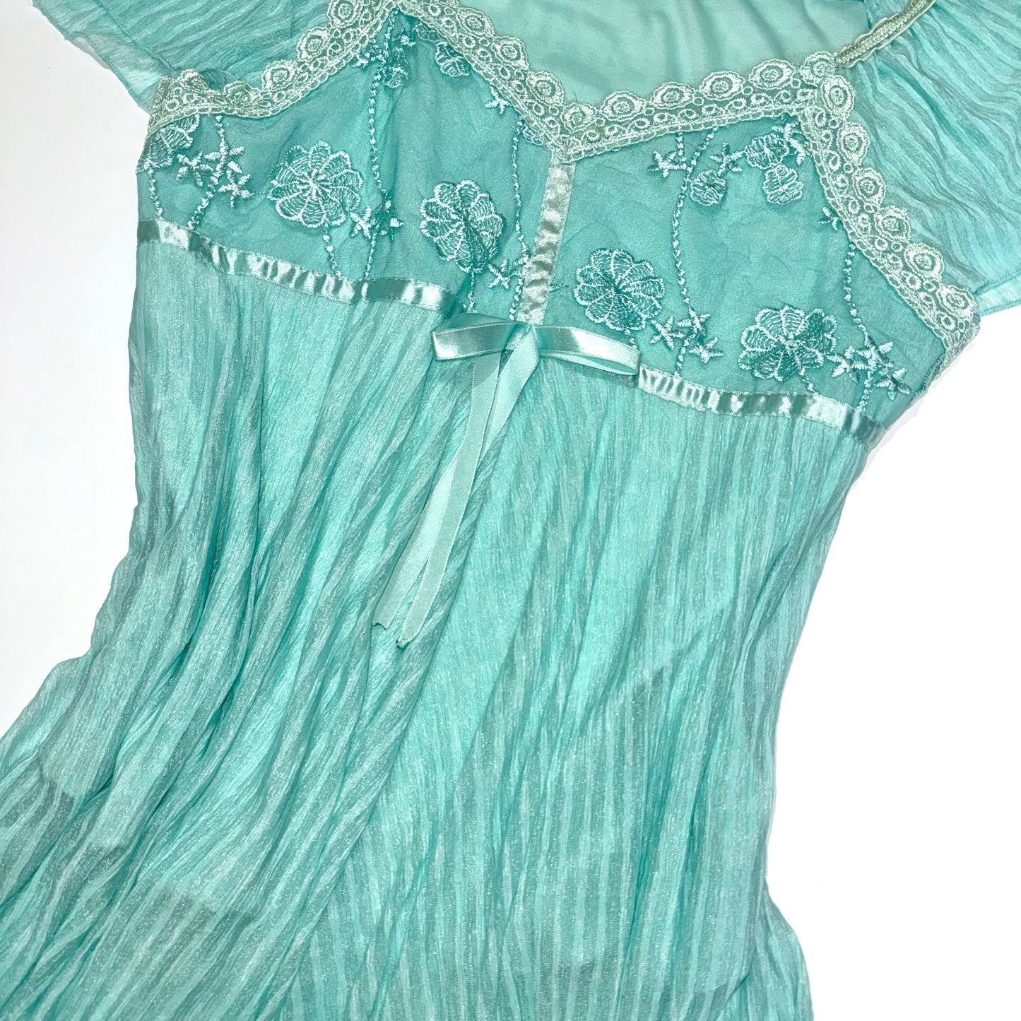Tiffany blue lace top