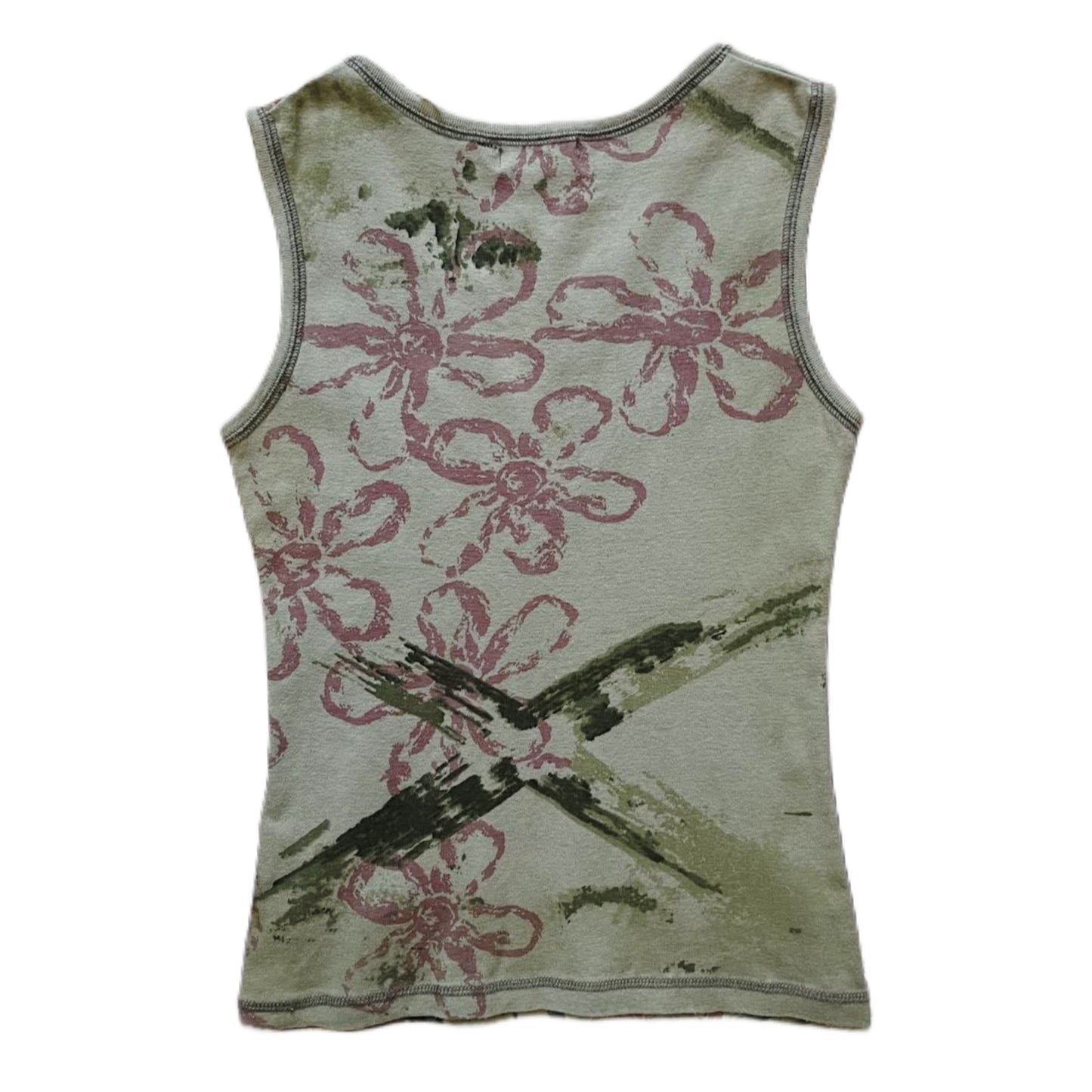 Poor butterfly green graphic top
