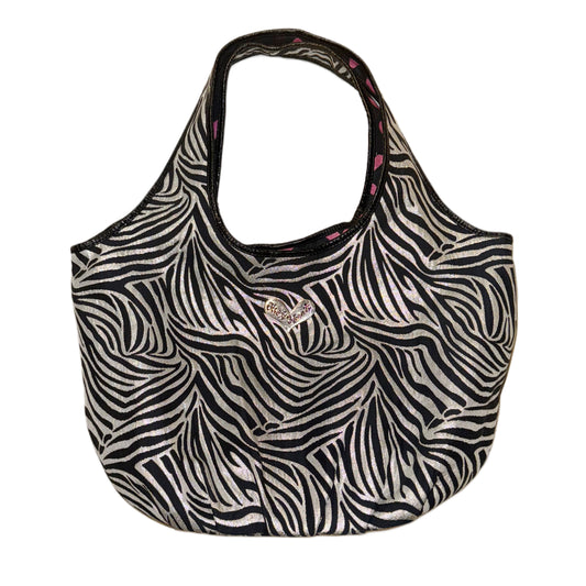 Thinkbee glittering heart zebra shoulder bag