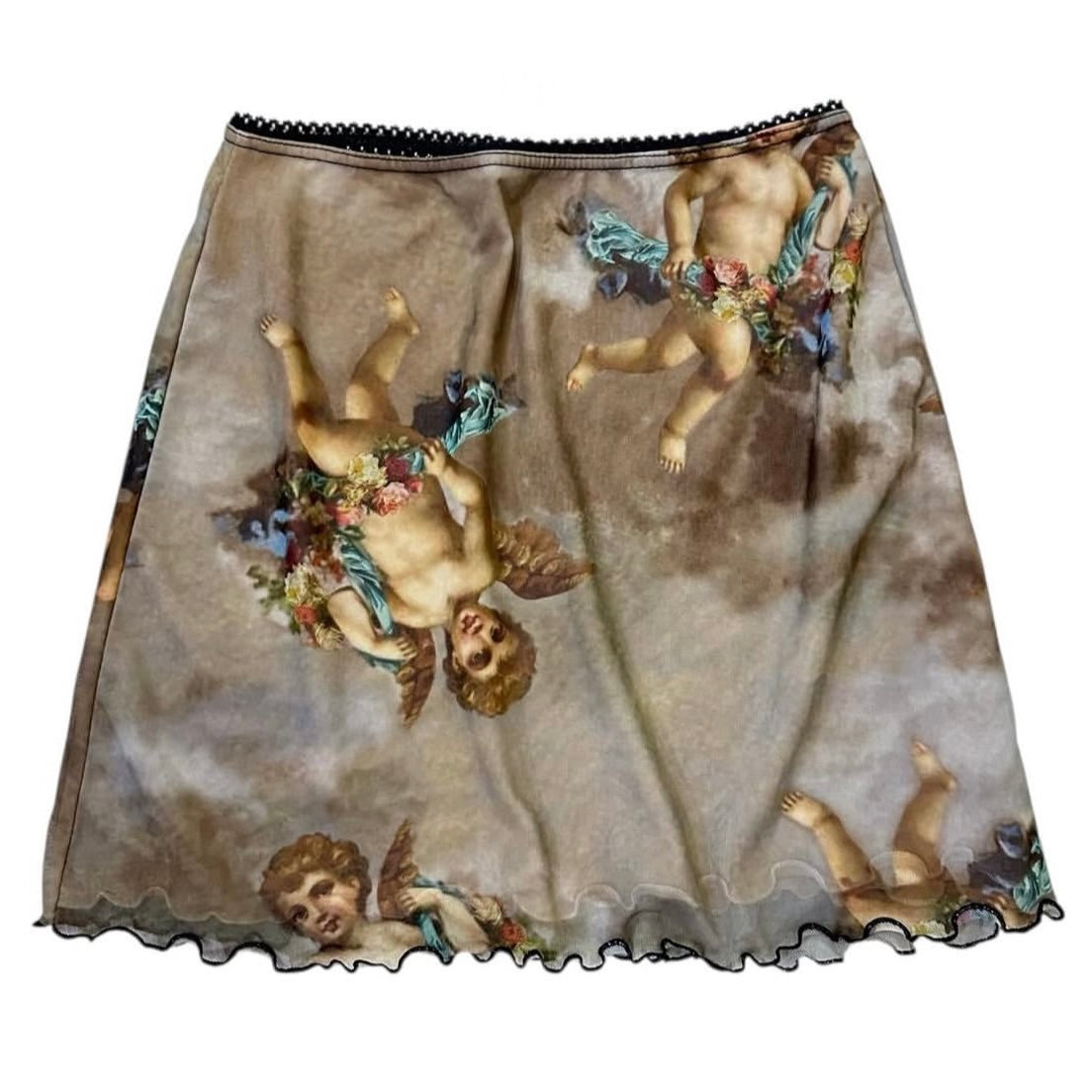 Angel mesh layered dress