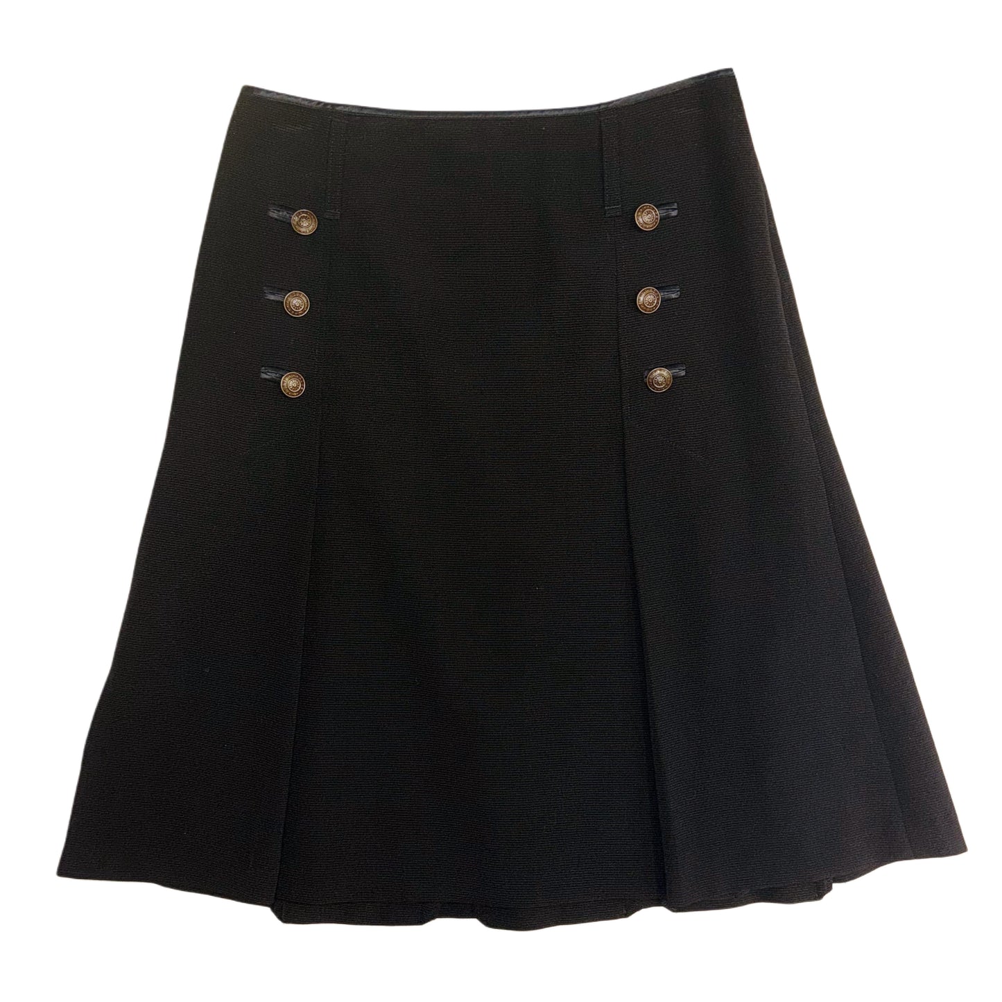 Black buttons skirt
