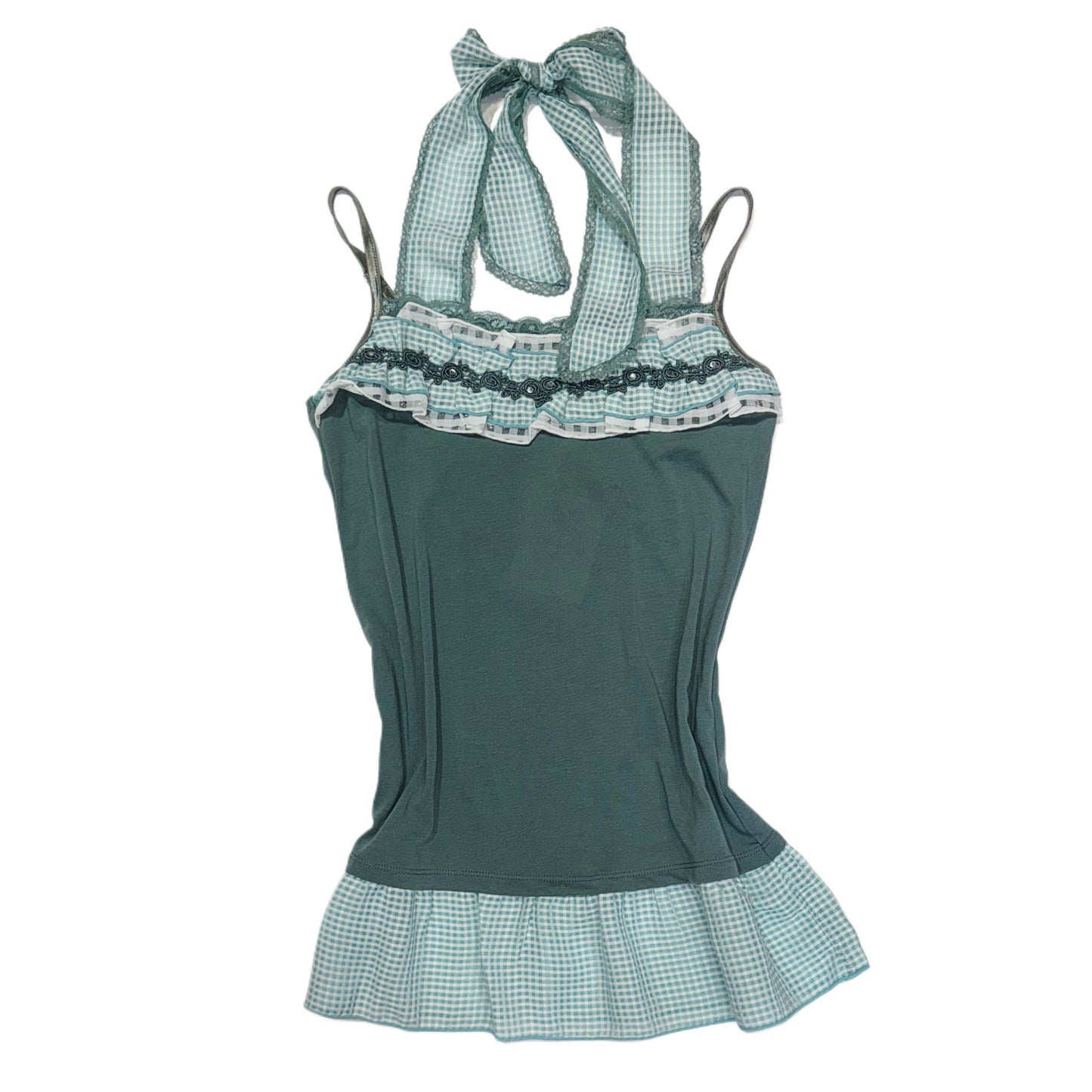 Axes green checkered cami