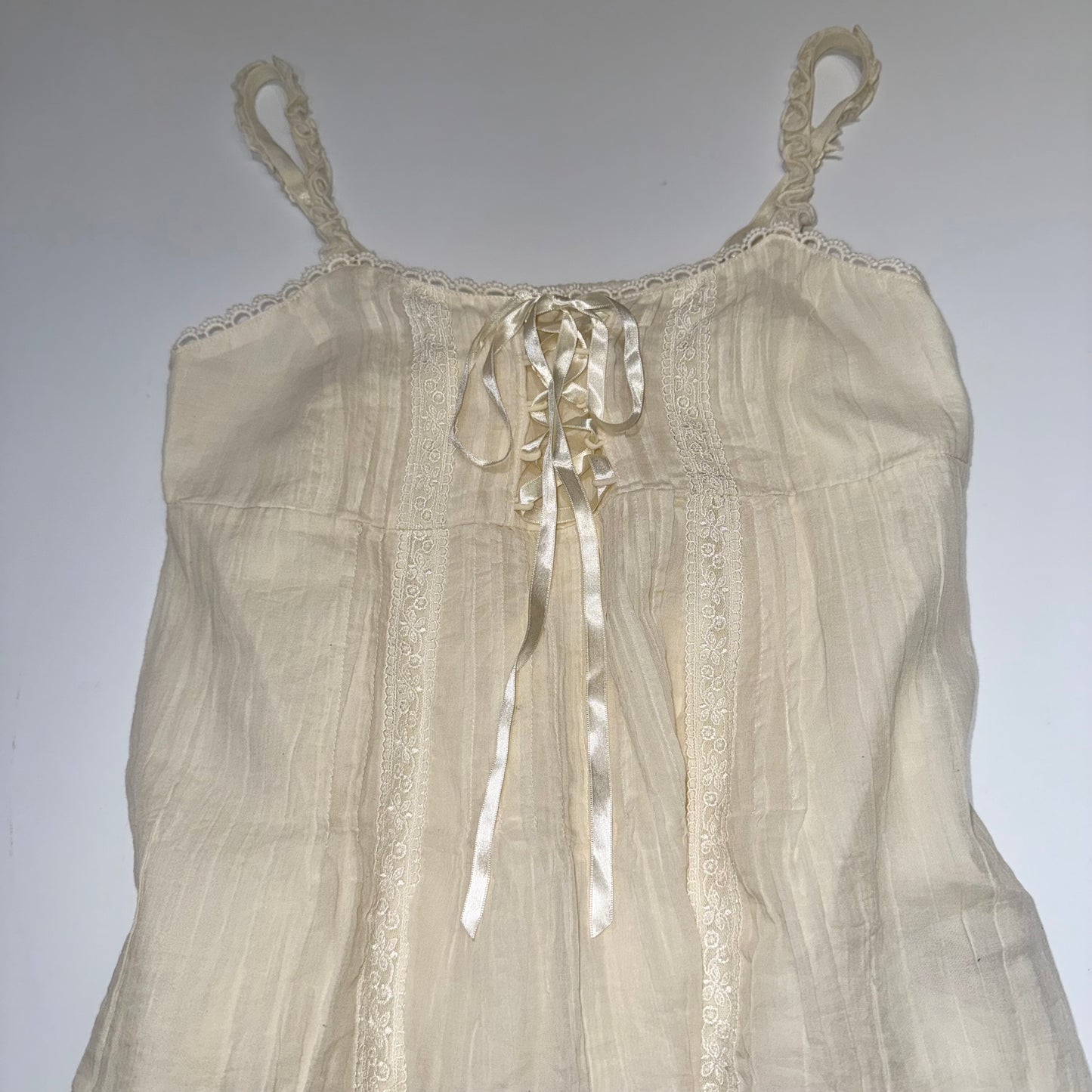 Cecil Mcbee Ivory lace tank