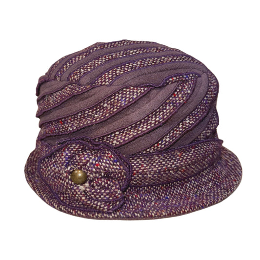 Purple flower hat
