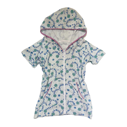 Floral zip hoodie