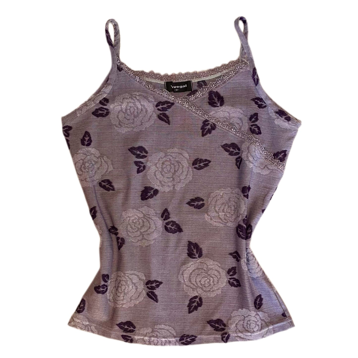 Purple rose cami