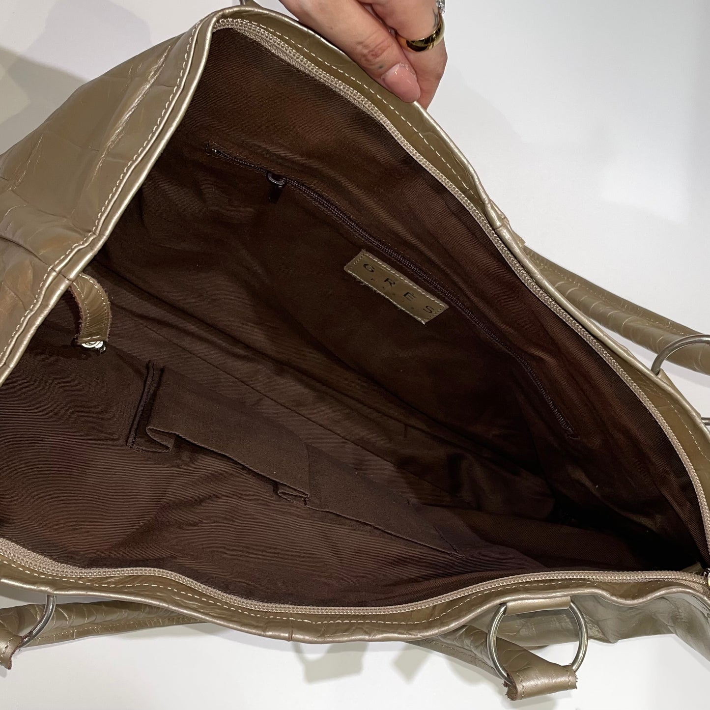 Gres Paris Metallic shoulder bag