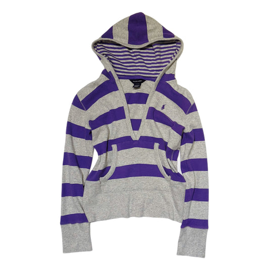 Ralph Lauren purple grey hooded long sleeve 
