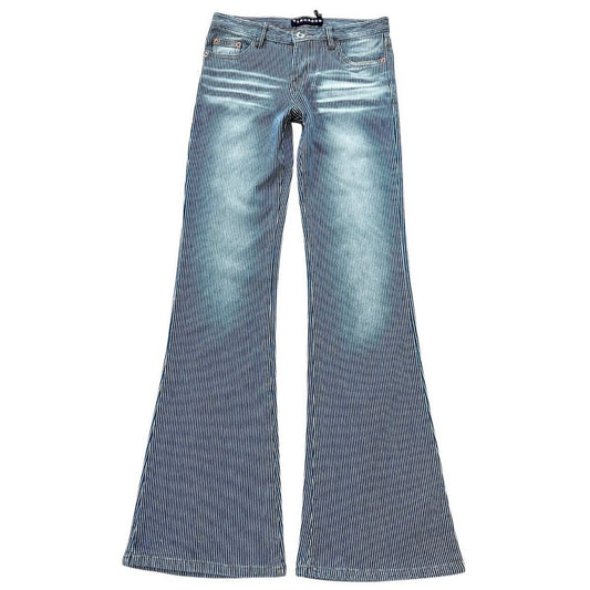 Low waist boots cut jeans