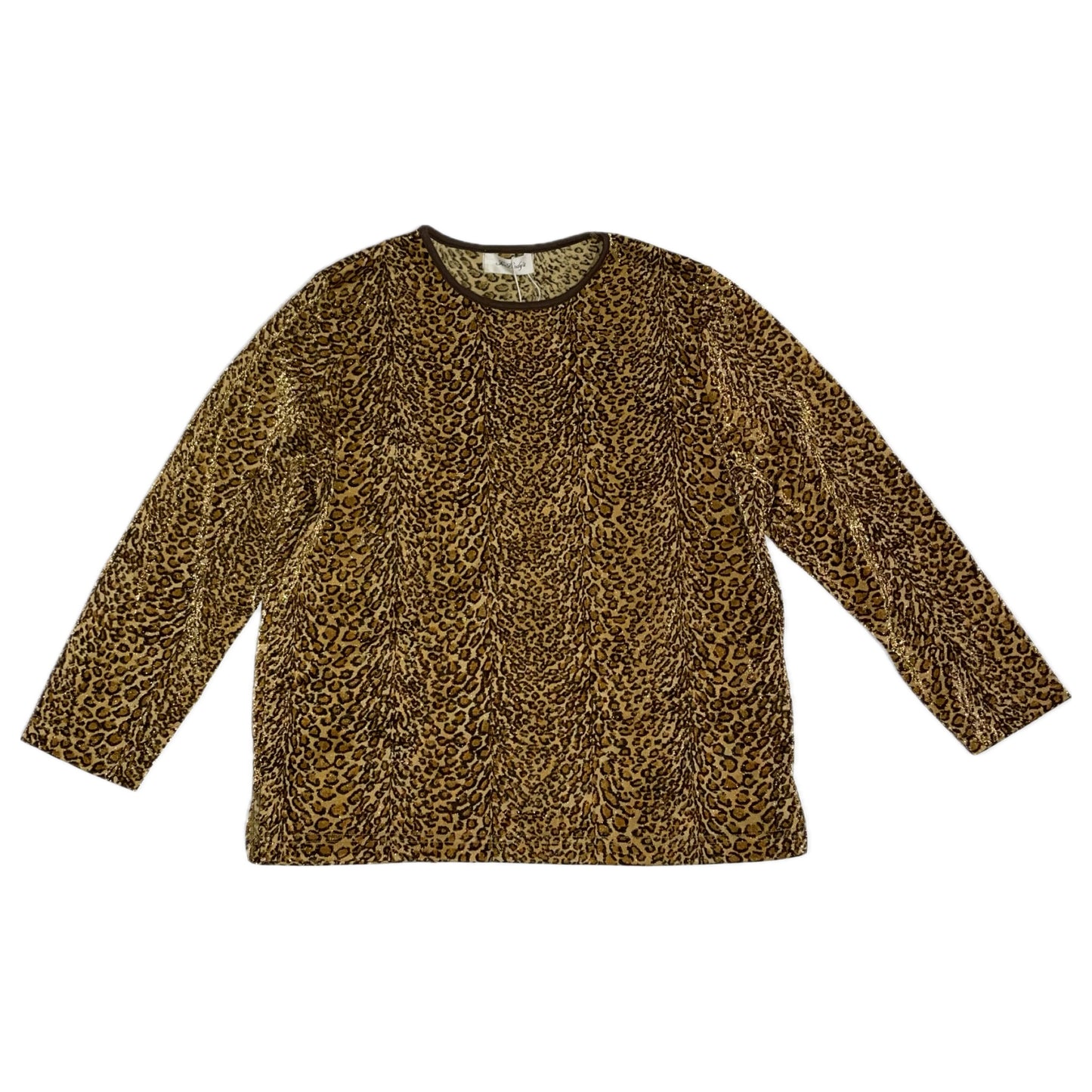 80s leopard print long sleeves