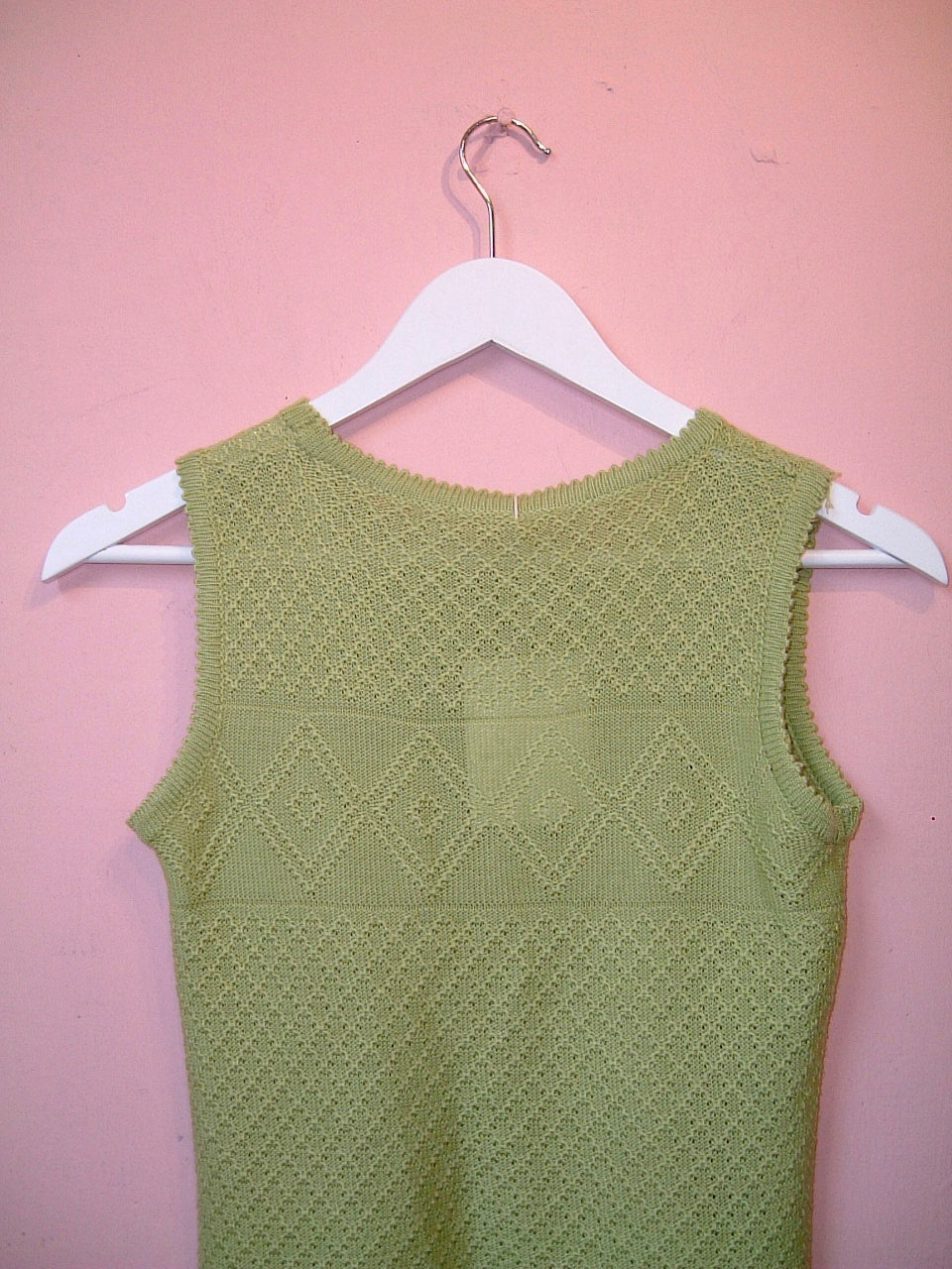 Green knitted top