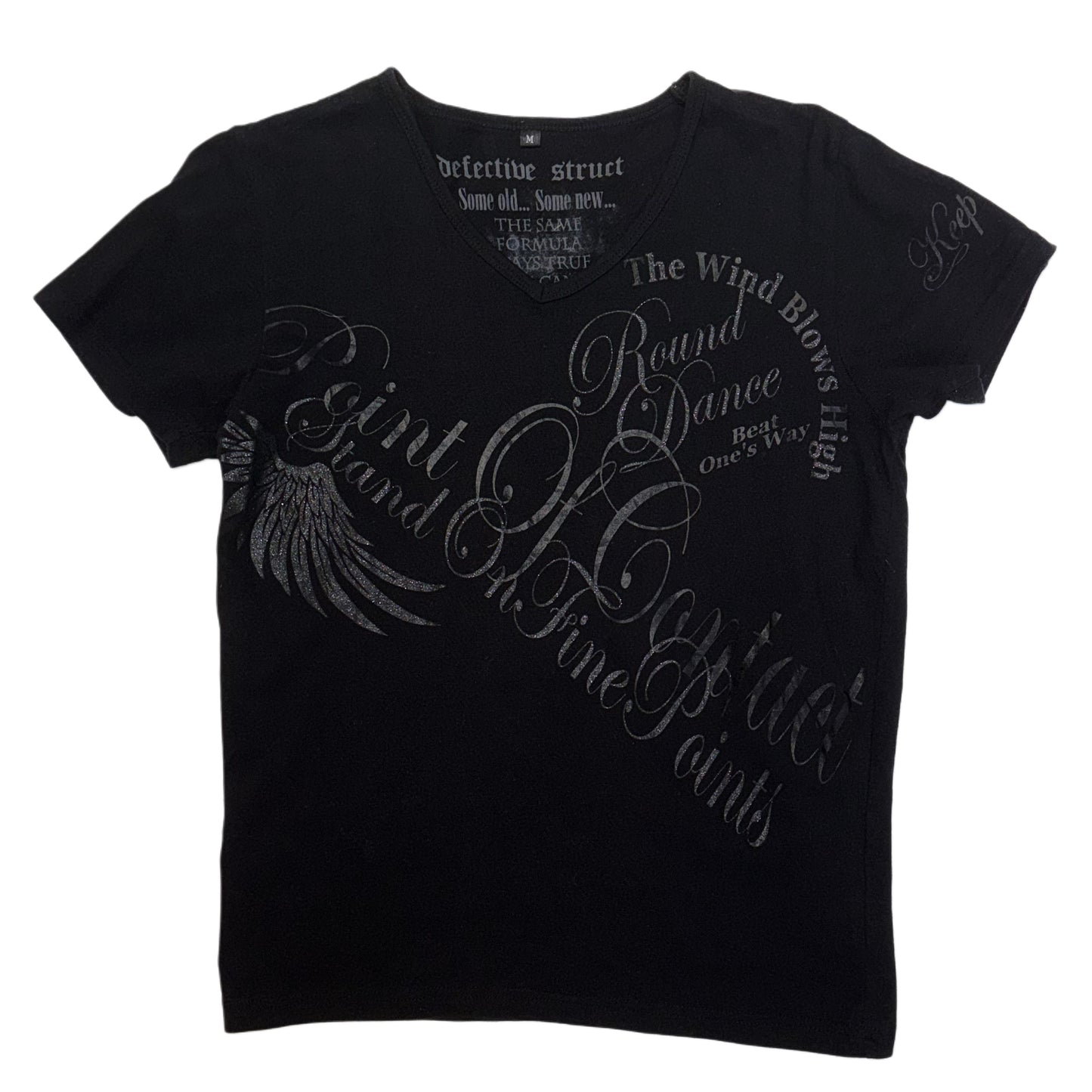 Black graphic tee