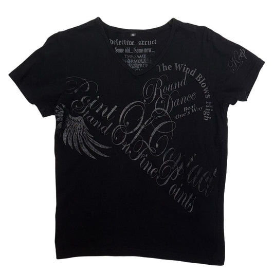 Black graphic tee