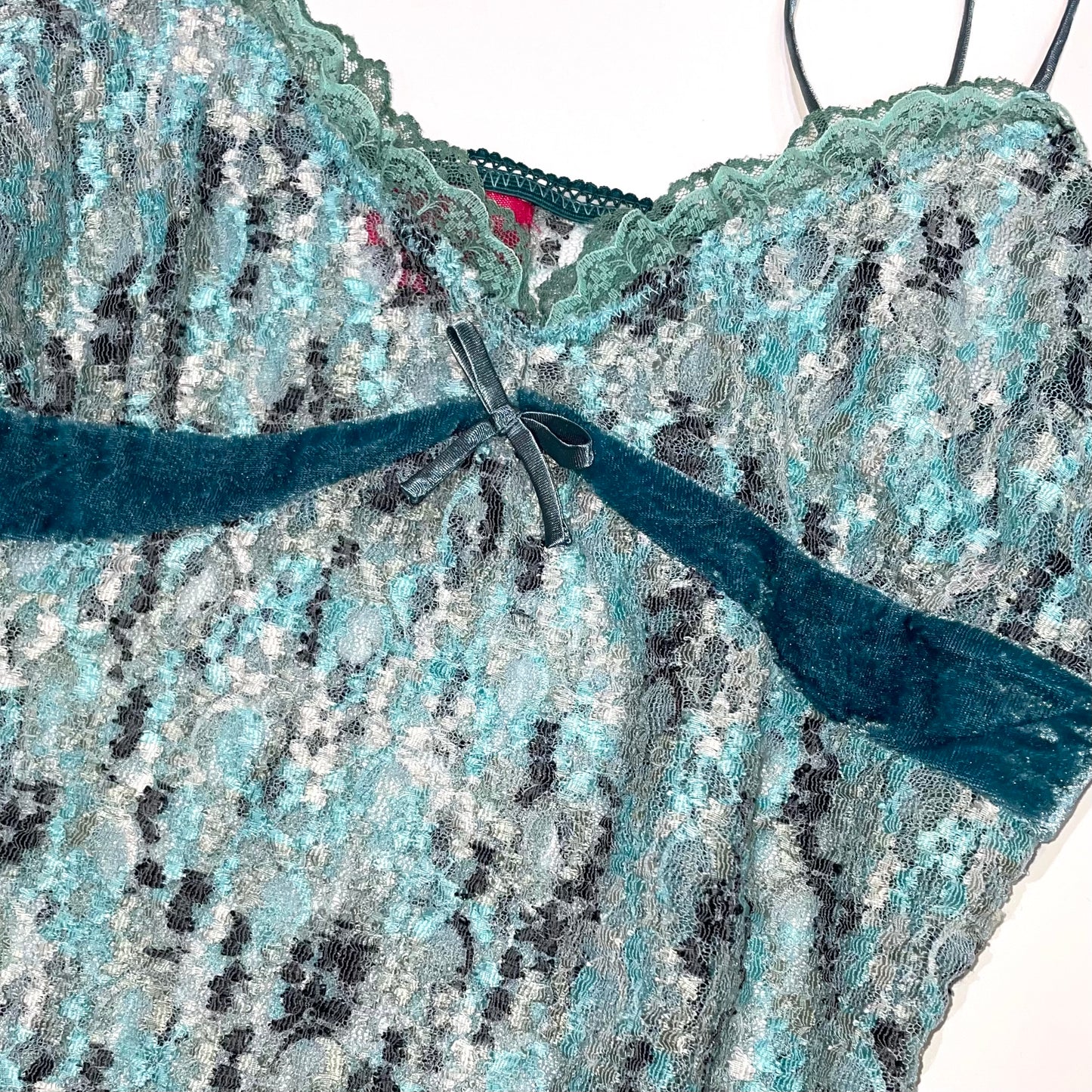 Blue lace cami