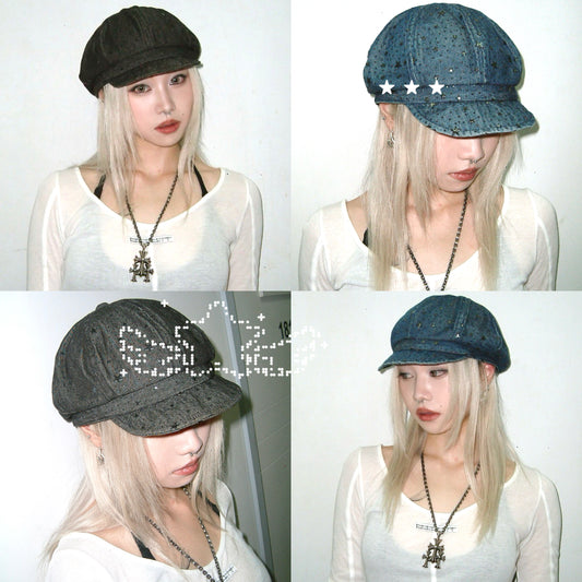 Star hats(black/ navy)