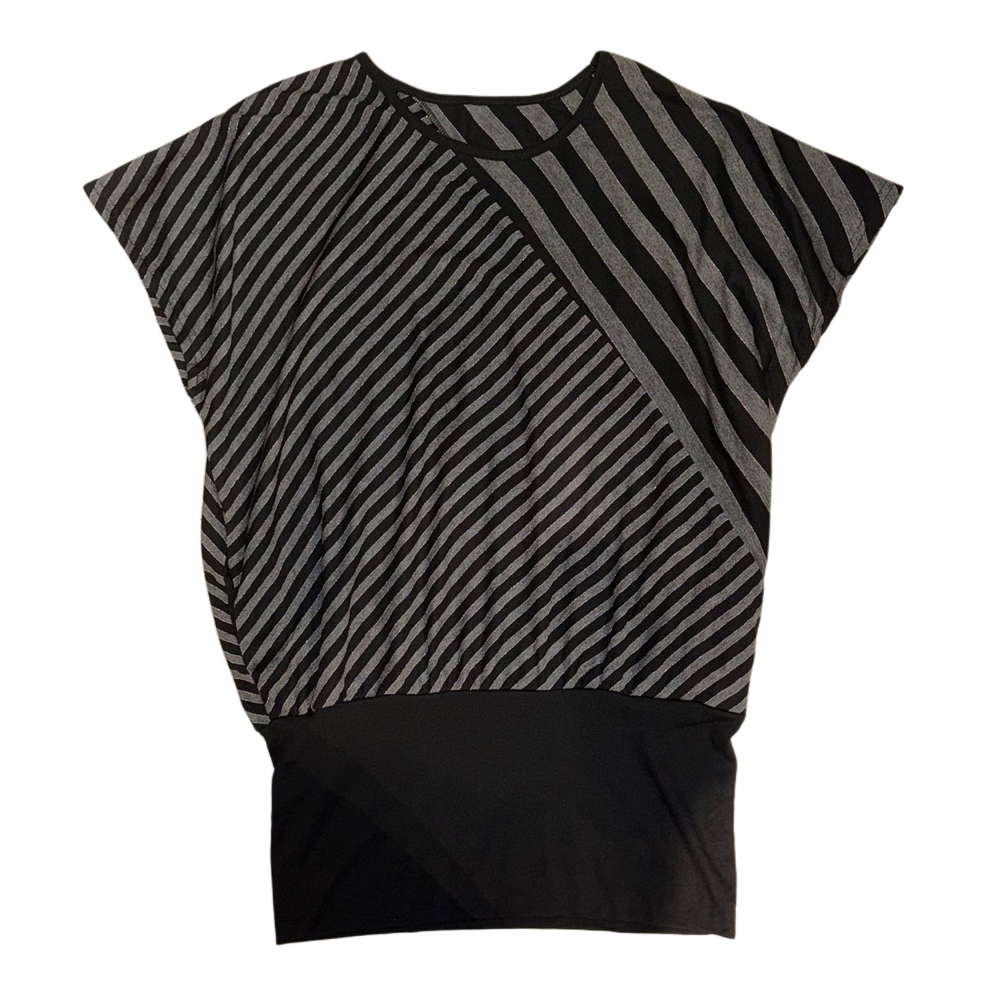 Black stripes long top