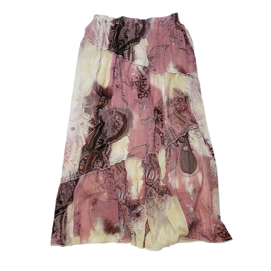 Pink beige mesh skirt