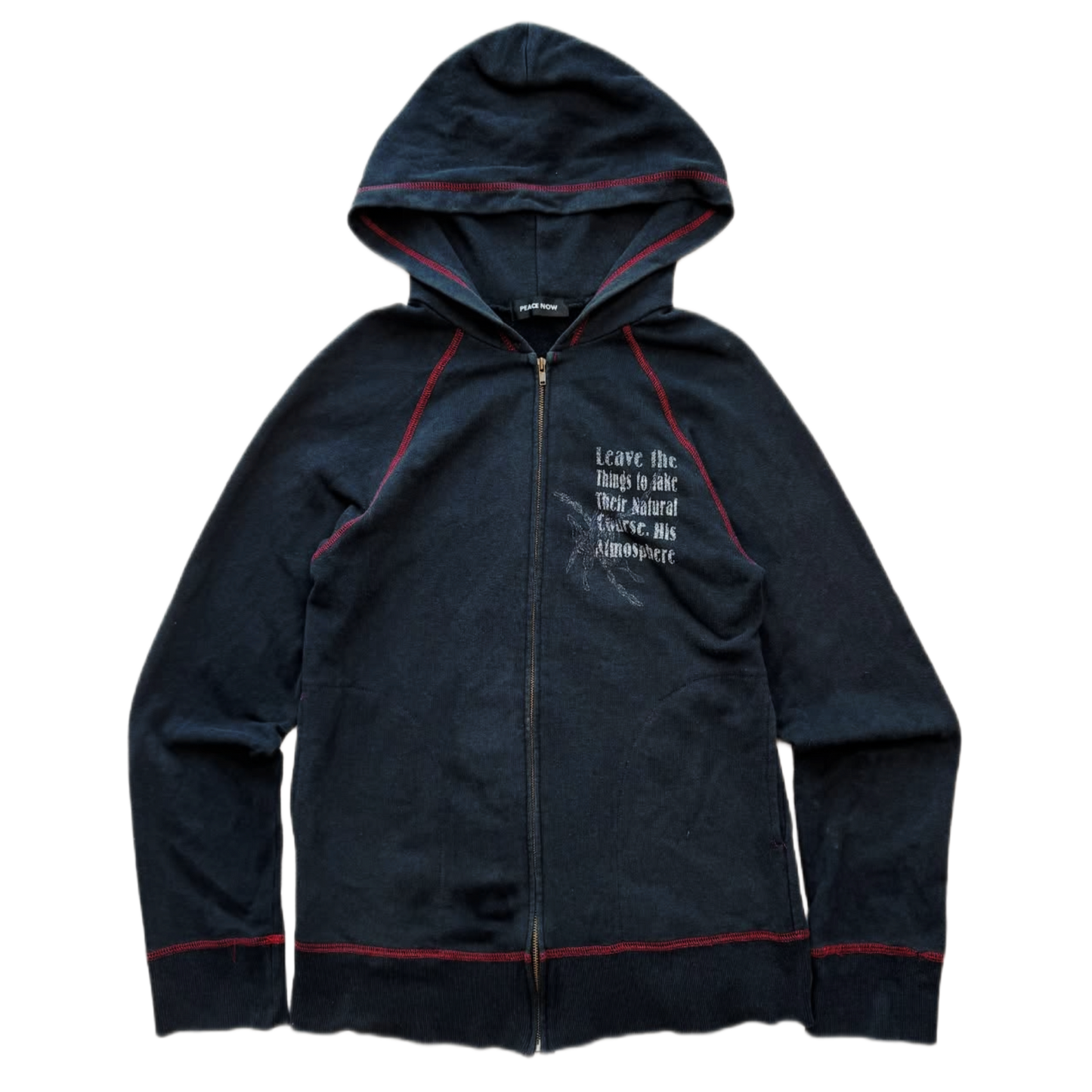 Peace Now zipup skull hoodie