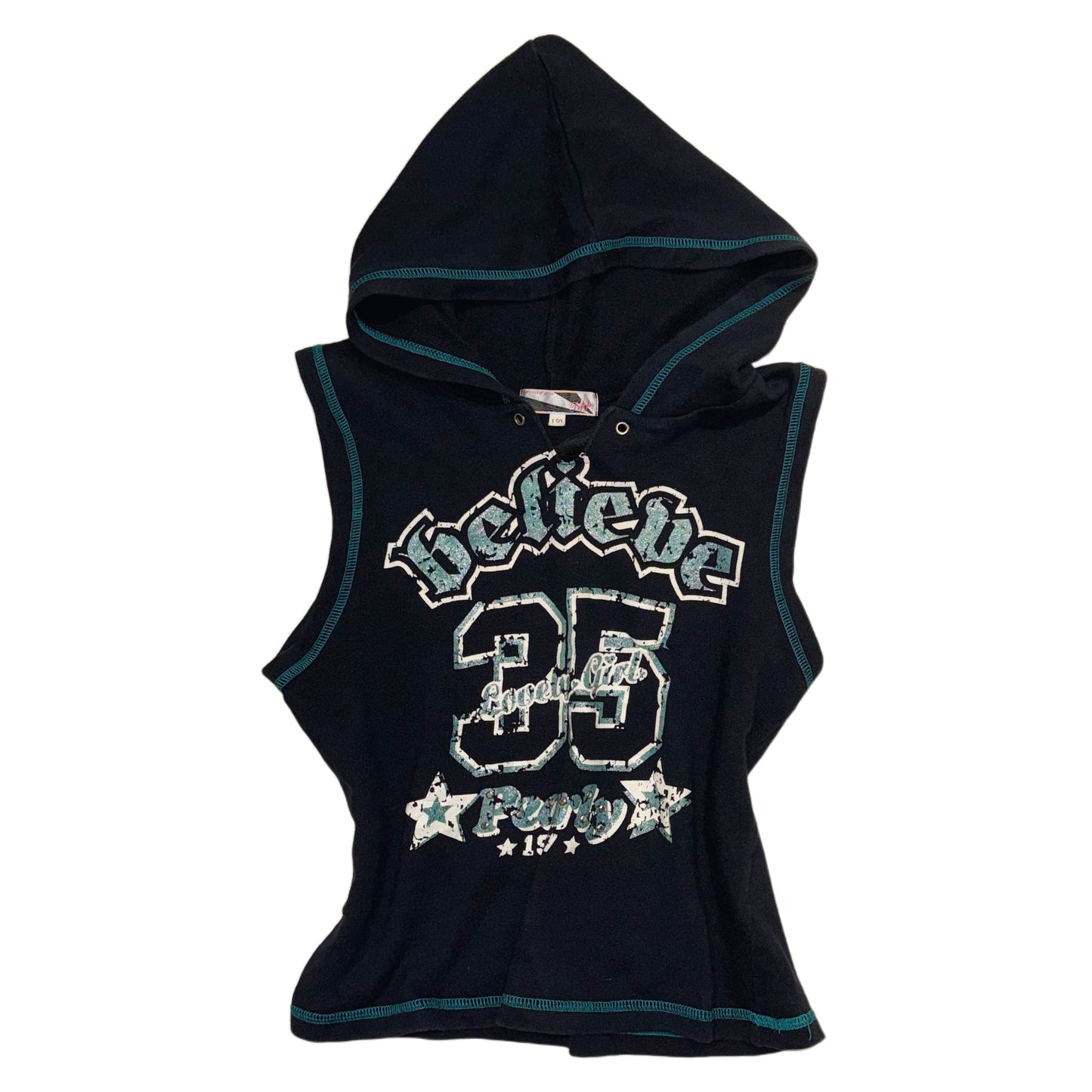 Navy shortsleeved hoodie