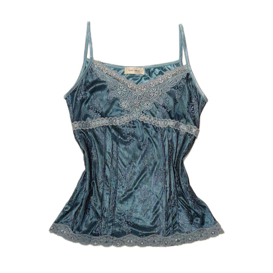 Blue lace tank