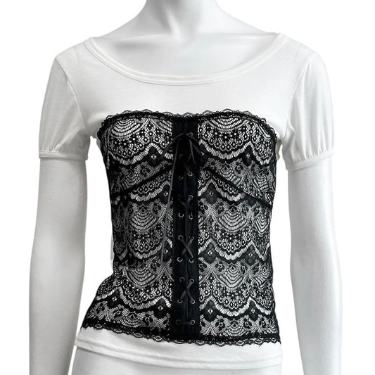 Lace corset top