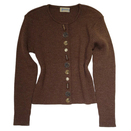 Brown buttons cardigan