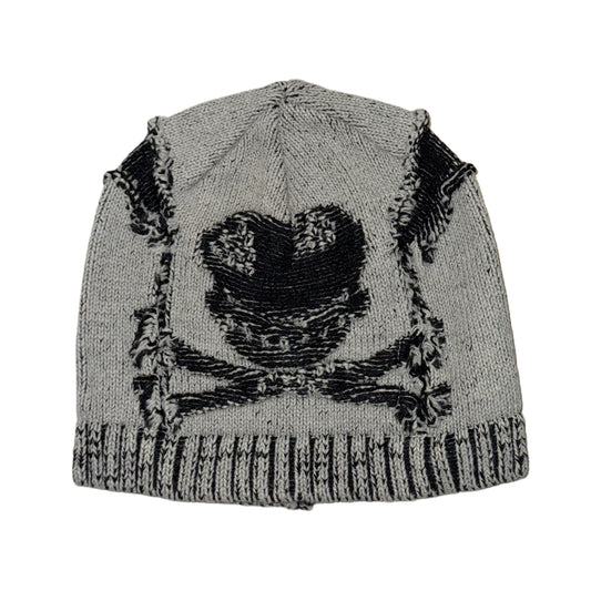 Grey skull beanie