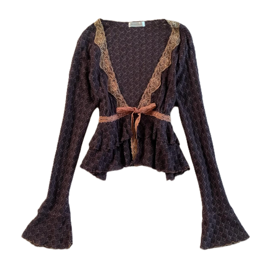 Rosa Cheri brown lace outer