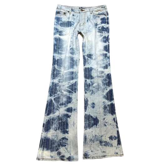 Tie-dye low waist jeans