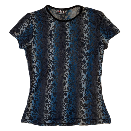 Morgan Dei Toi floral mesh top