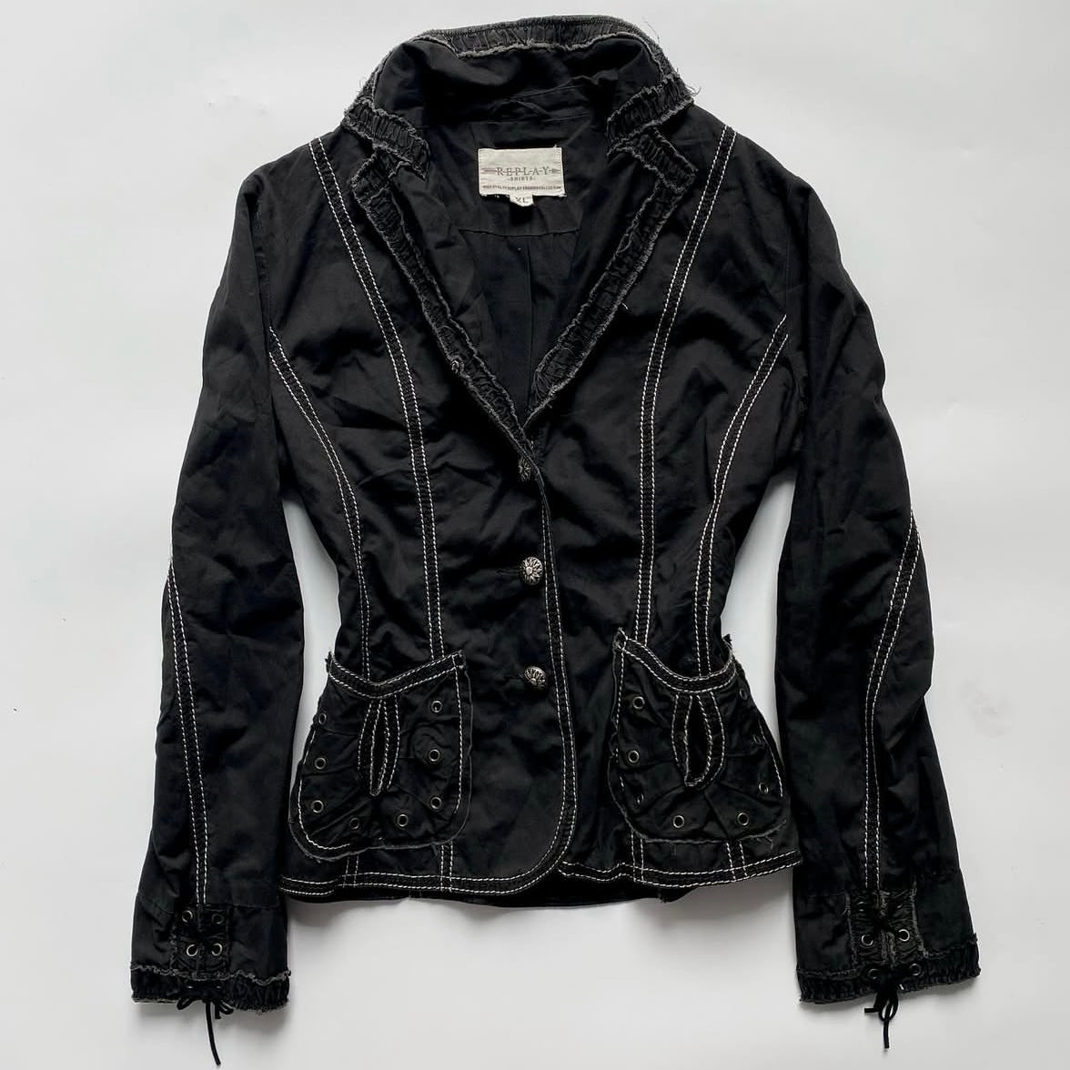 Black rivets jacket