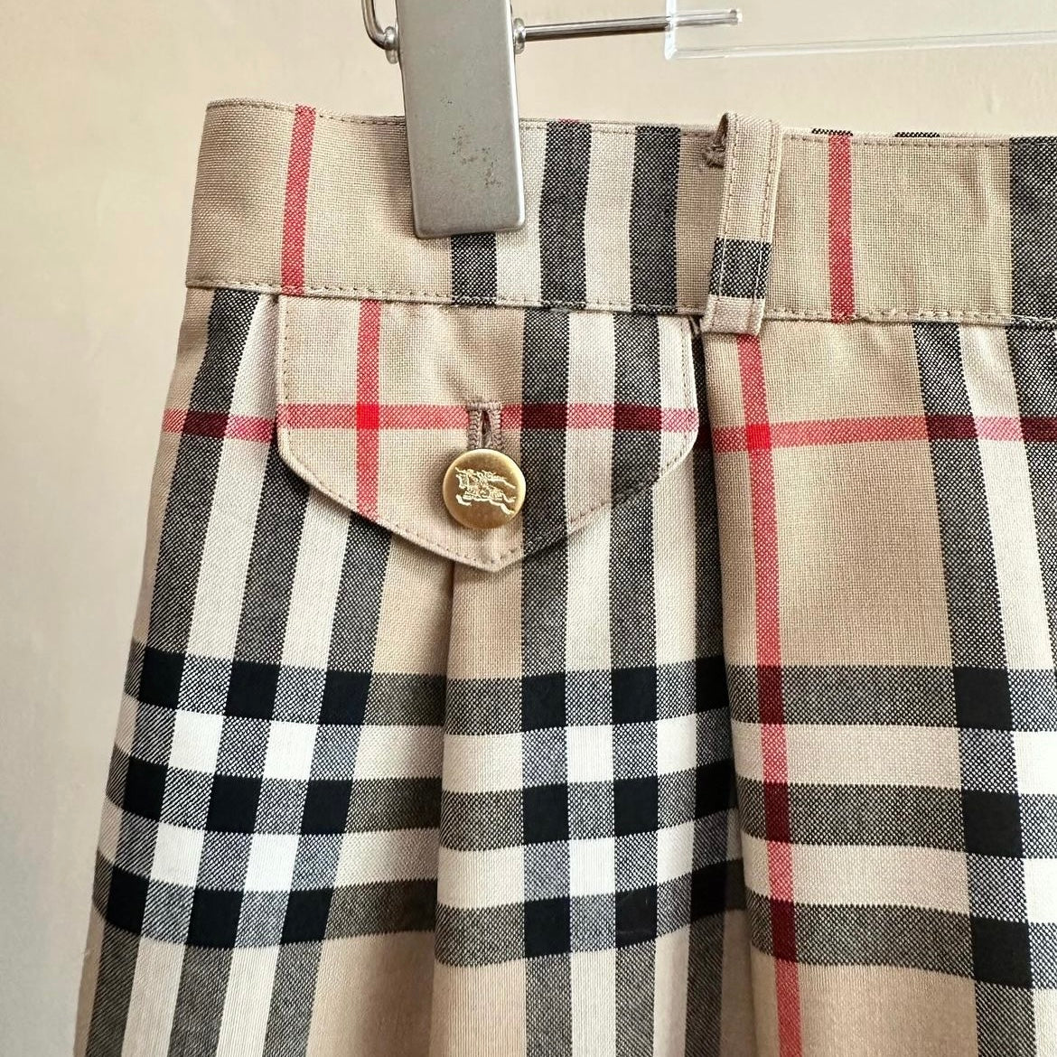 80s Burberry nova checkered jorts