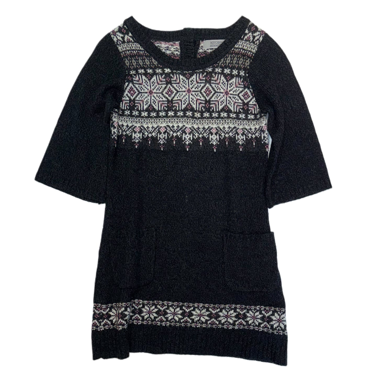 Mori Kei dark grey knit dress