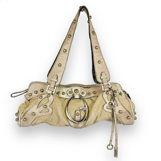 Guess beige suede shoulder bag