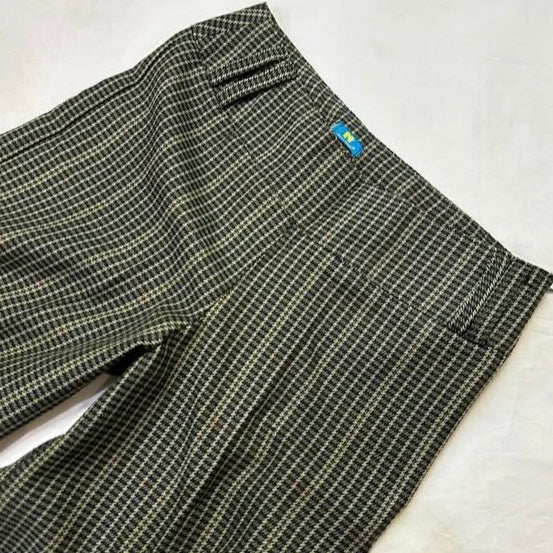 Houndstooth wide lag pants