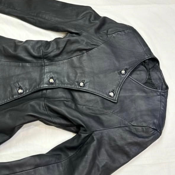 Black leather jacket