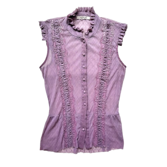 Purple lace shirt