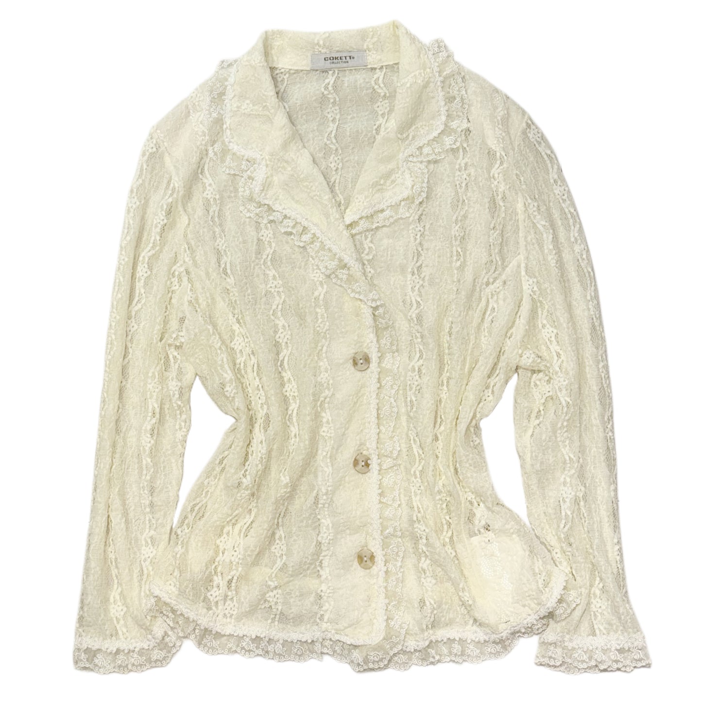 Ivory lace outer