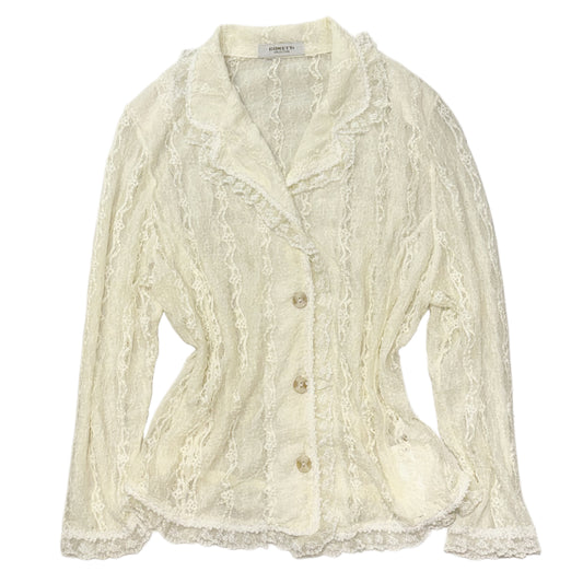 Ivory lace outer