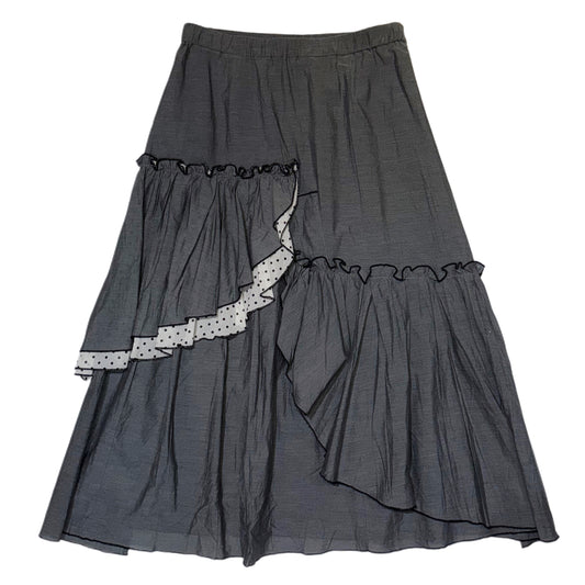 Grey polka dot skirt