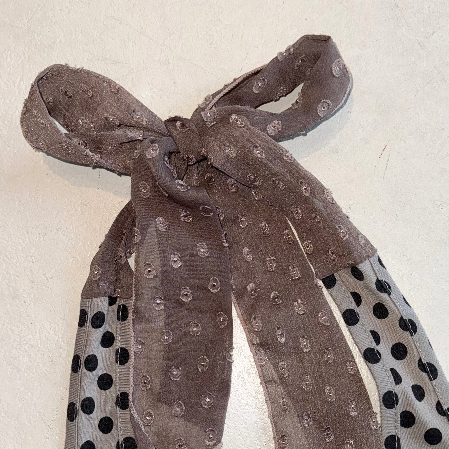 Brown polka dot halter