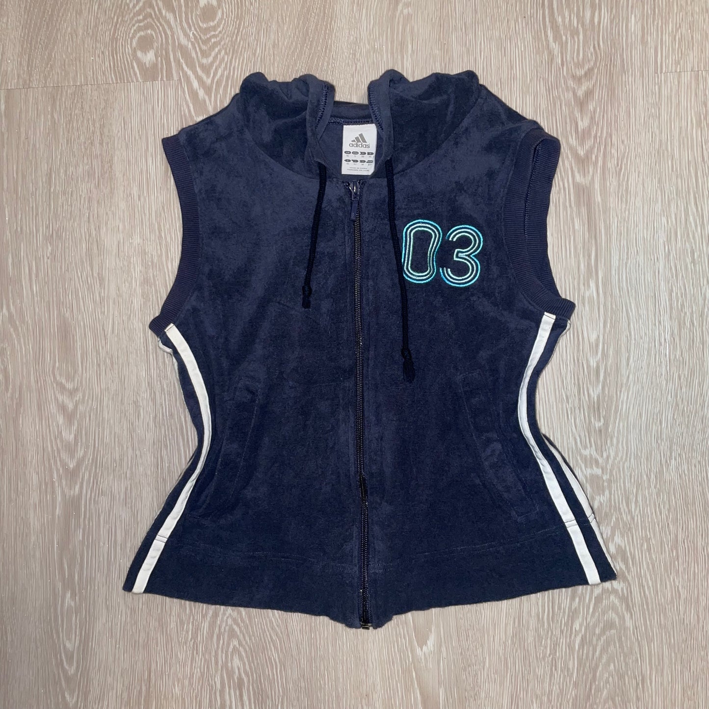 Adidas03 navy zip vest